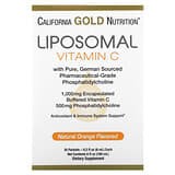 California Gold Nutrition, Vitamina C liposomal, Sabor a naranja, 1000 mg, 30 sobres, 6 ml (0,2 oz. líq.) cada uno