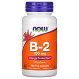 NOW Foods, Vitamina B2, 100 mg, 100 cápsulas vegetales