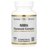 California Gold Nutrition, Complejo de flavonoides NMN con apigenina y quercetina, 60 cápsulas vegetales