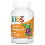 California Gold Nutrition, Vitamina C masticable para niños, Naranja, 90 comprimidos vegetales
