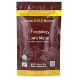 California Gold Nutrition, Fungiology®, Melena de león orgánico certificado en polvo, 120 g (4,2 oz)