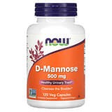 NOW Foods, D-Manosa, 500 mg, 120 cápsulas vegetarianas