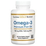 California Gold Nutrition, Aceite de pescado prémium con omega-3, 100 cápsulas blandas de gelatina de pescado