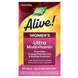Nature's Way, Alive!, Suplemento ultramultivitamínico para mujeres, 60 comprimidos
