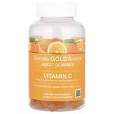 California Gold Nutrition, Gomitas con vitamina C, Sabor natural a naranja, Sin gelatina, 90 gomitas