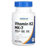 Nutricost, Vitamina K2, 100 mcg, 240 cápsulas blandas