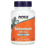 NOW Foods, Selenio, 200 mcg, 180 cápsulas vegetales
