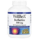 Natural Factors, WellBetX, Berberina, 500 mg, 120 cápsulas vegetales