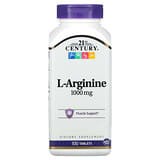 21st Century, L-arginina, 1000 mg, 100 comprimidos