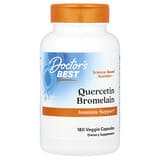 Doctor's Best, Quercetina y bromelaína, 180 cápsulas vegetales
