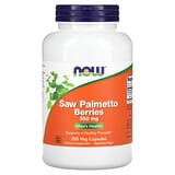 NOW Foods, Bayas de palma enana americana, 550 mg, 250 cápsulas vegetales