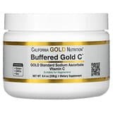 California Gold Nutrition, Vitamina C regulada Gold C, Vitamina C no ácida en polvo, Ascorbato de sodio, 238 g (8,40 oz)