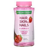 Nature's Bounty, Gomitas para el cabello, la piel y las uñas, Fresa, 140 gomitas