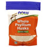 NOW Foods, Cáscaras de psilio enteras, Fibras solubles, 454 g (16 oz)