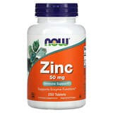 NOW Foods, Zinc, 50 mg, 250 Tabletas