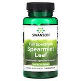 Swanson, Hoja de hierbabuena de espectro completo, 400 mg, 60 cápsulas