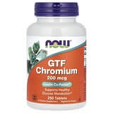 NOW Foods, Cromo GTF, 200 mcg, 250 comprimidos