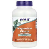 NOW Foods, Citrato de magnesio puro en polvo, 227 g (8 oz)
