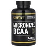 California Gold Nutrition, Sport, BCAA micronizados, Aminoácidos de cadena ramificada, 500 mg, 240 cápsulas vegetales (250 mg po