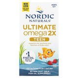 Nordic Naturals, Ultimate Omega 2X para adolescentes, De 12 años en adelante, Fresa, 60 minicápsulas blandas