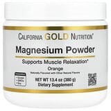 California Gold Nutrition, Magnesio en polvo para preparar bebidas, Explosión de naranja, 380 g (13,4 oz)