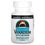 Source Naturals, Vanadio con cromo, 90 comprimidos