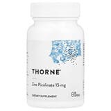 Thorne, Zinc Picolinato, 15 mg, 60 cápsulas