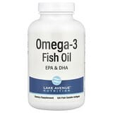 Lake Avenue Nutrition, Aceite de pescado con omega-3, 1250 mg, 120 cápsulas blandas de gelatina de pescado
