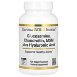 California Gold Nutrition, Glucosamina, condroitina y MSM más ácido hialurónico, 120 cápsulas vegetales