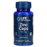 Life Extension, Cápsulas de zinc, Alta potencia, 50 mg, 90 cápsulas vegetales